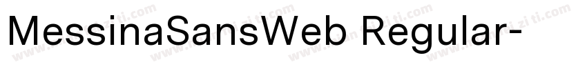 MessinaSansWeb Regular字体转换